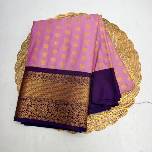 Pink Zari SOFT SILK Sarees _🌺