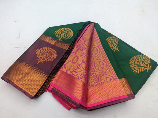 Fancy Border SOFT SILK Sarees