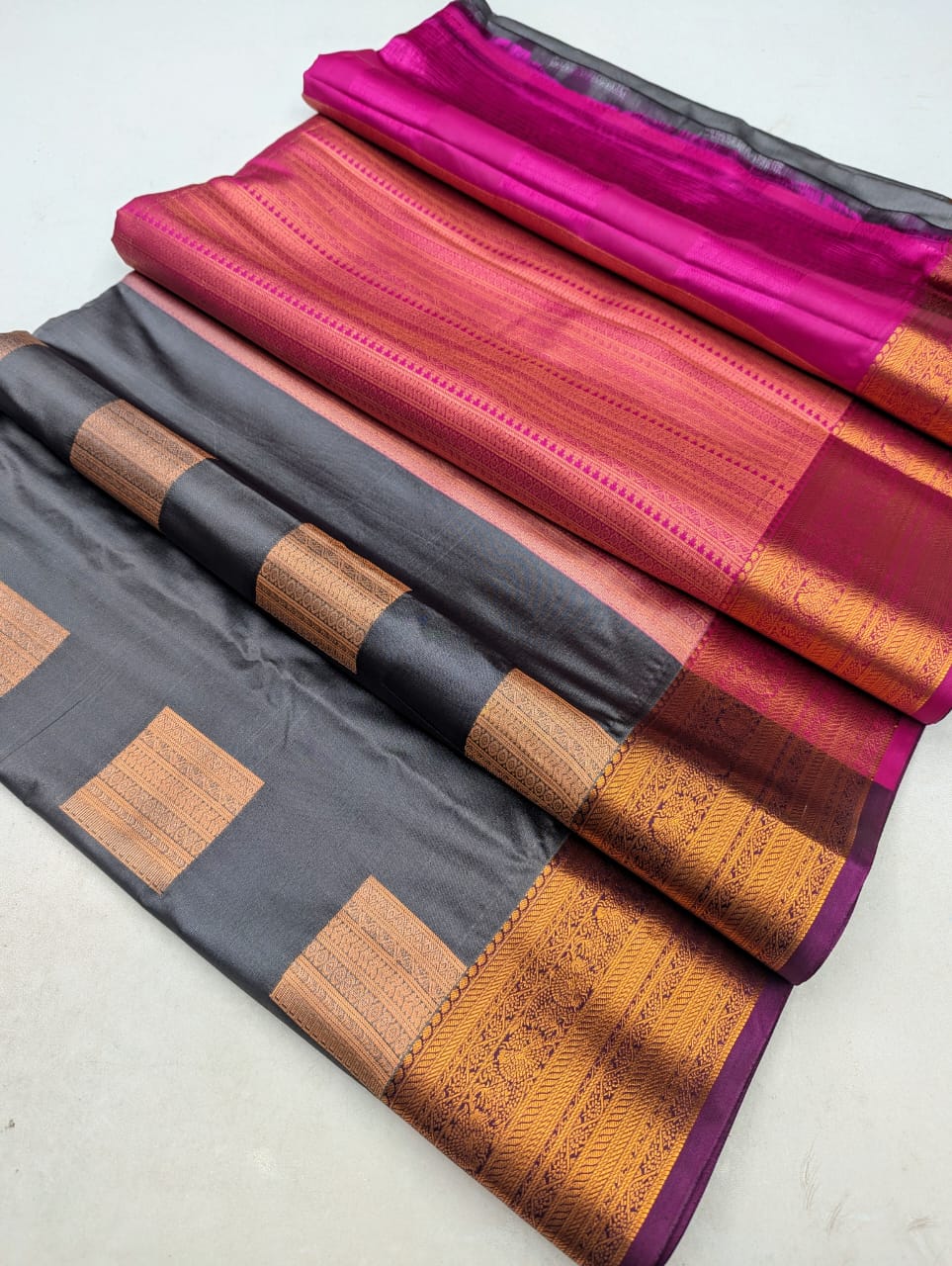 Fancy Border SOFT SILK Sarees