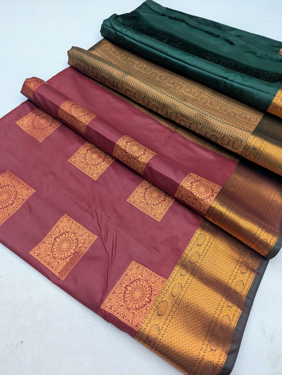 Fancy Border SOFT SILK Sarees