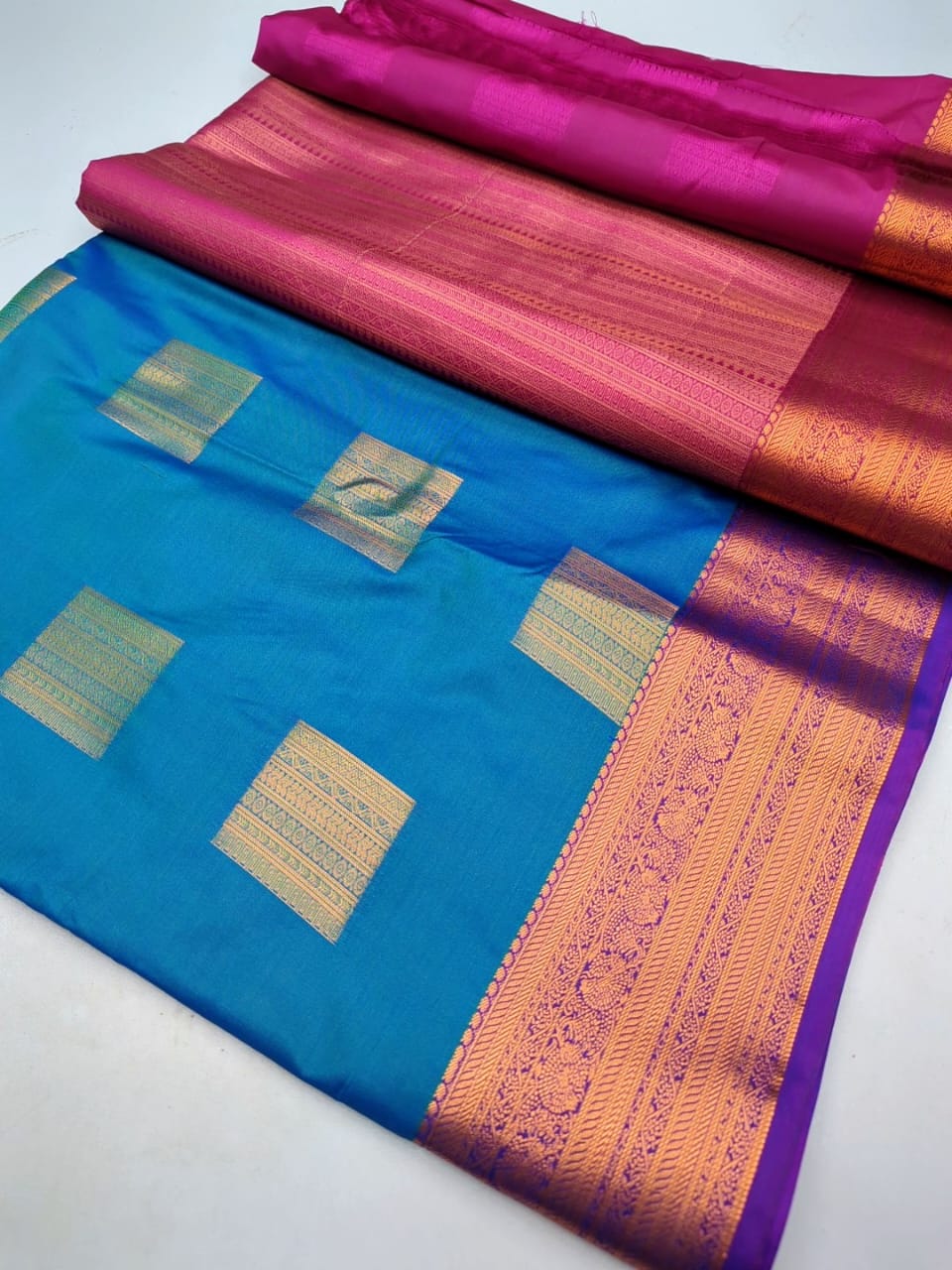 Fancy Border SOFT SILK Sarees