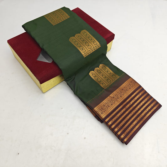 🌺 _Pink copper Zari SOFT SILK Sarees _🌺